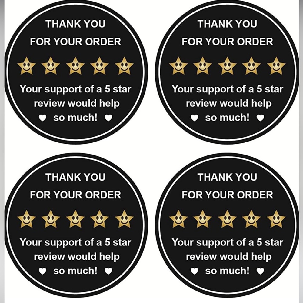 ⭐️ BEST SELLING ⭐️50 Please Leave a Review Star Stickers